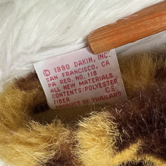 Vintage 1990 Dakin Giraffe Hand Puppet Plush 12 inch Stuffed Animal - Picture 6 of 8